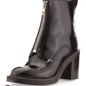 RAG & BONE Shelby Runway Leather Combat Biker Bootie.